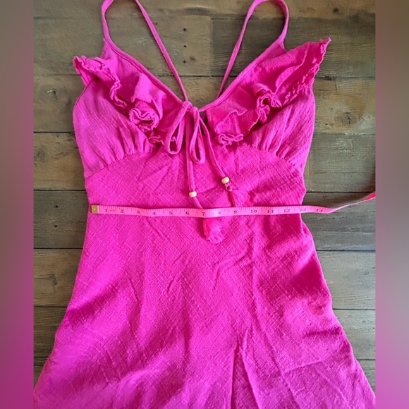 MUSTARD SEED Hot pink ruffled mini dress NWT - Picture 10 of 15